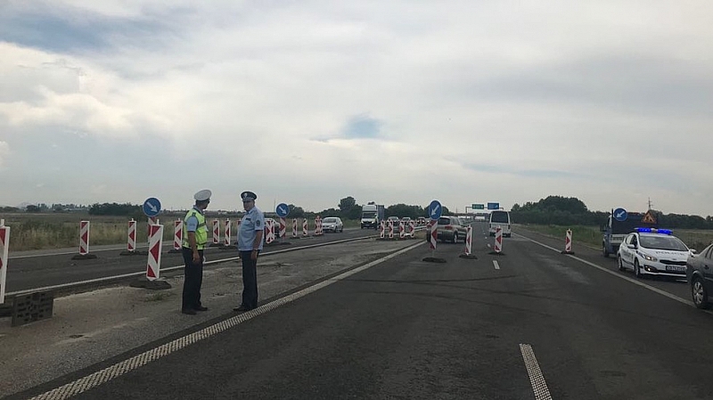 Временно е ограничено движението по автомагистрала Тракия в посока София