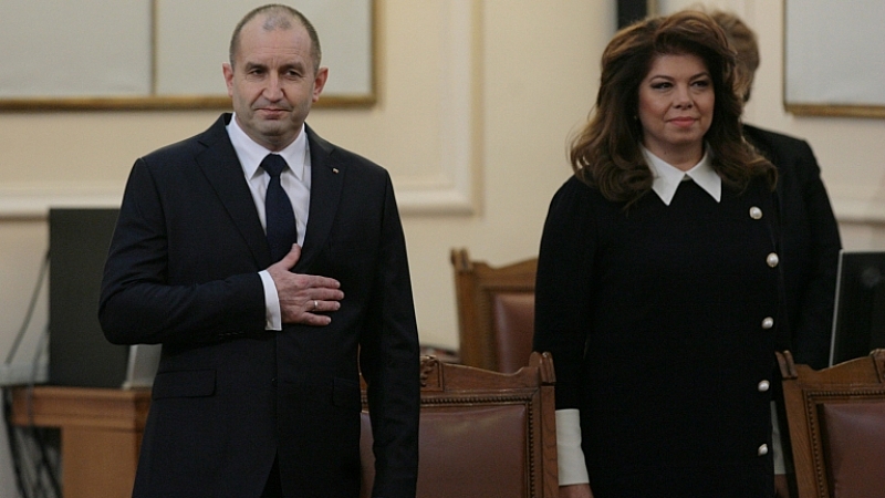 Днес държавният глава Румен Радев и вицепрезидентът Илияна Йотова ще