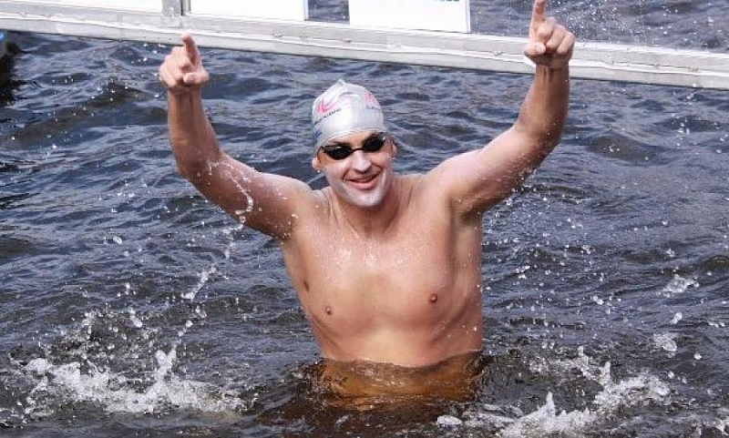 Носителят на 11 титли по плувен маратон – Петър Стойчев,