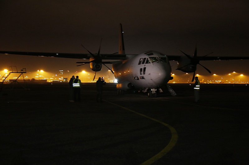Късно снощи екипаж на военнотранспортния самолет Спартан“ от състава на