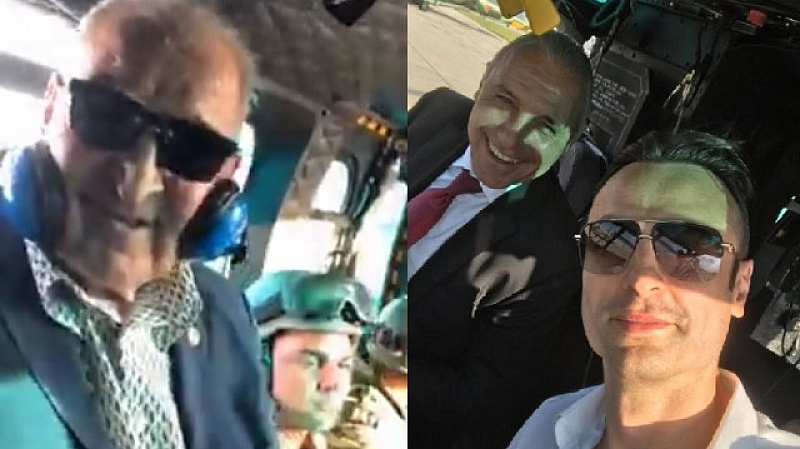 Христо Стоичков Димитър Пенев и Димитър Бербатов полетяха с хеликоптер