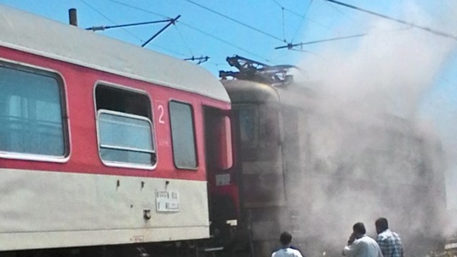 Пожарът в локомотива на бързия влак София – Бургас е