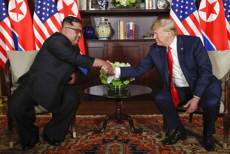 Американският президент Доналд Тръмп и лидерът на Северна Корея Ким