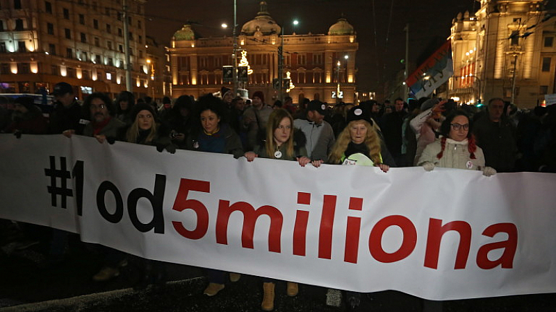 Протестите в Белград приключиха и хората се разотидоха по домовете