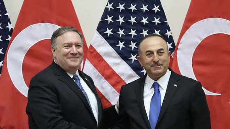 Външният министър на Турция Мевлют Чавушоглу и американският държавен секретар