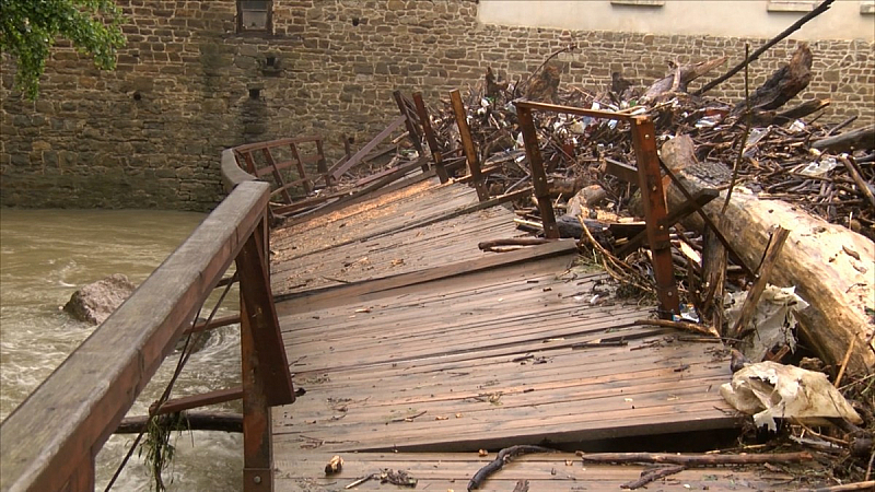 Дървеният мост на Дряновския манастир е отнесен след последните дъждове