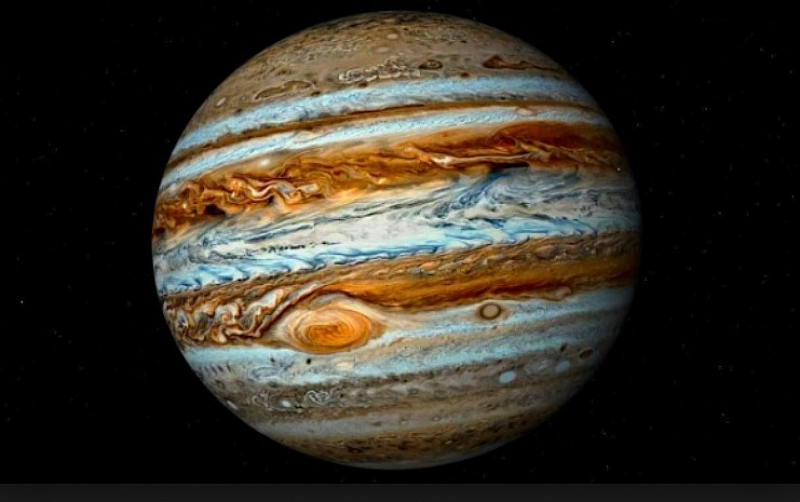 Най голямата планета в Слънчевата система Юпитер се намира в