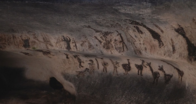 Вандали надраскаха пещерата Магурата Неизвестни посетители са писали върху стената