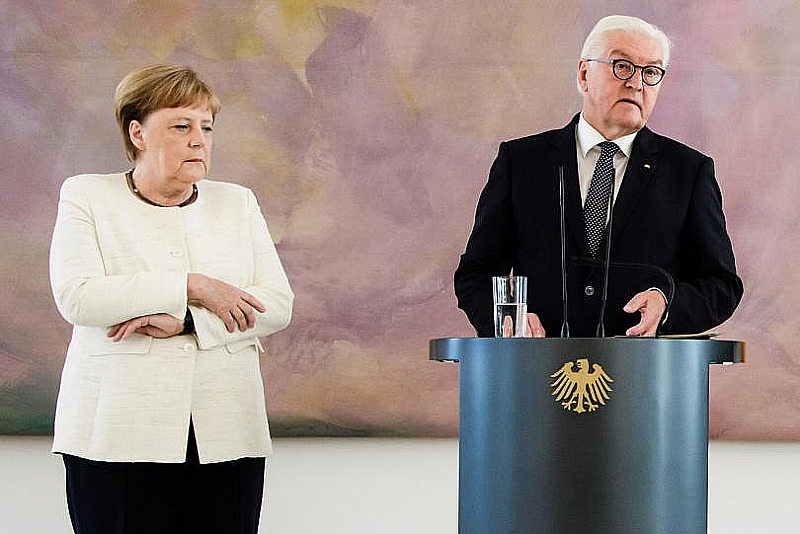 Днес германският канцлер Ангела Меркел и президентът Франк-Валтер Щайнмайер участват