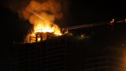 Фрог научи: Пожарът в "Милениум център" предизвикан от човек 
