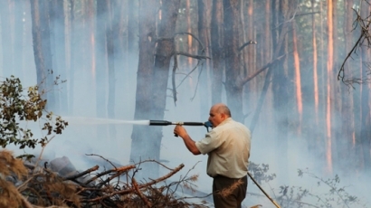 Пожар гори и в Харманлийско, обявено е бедствено положение