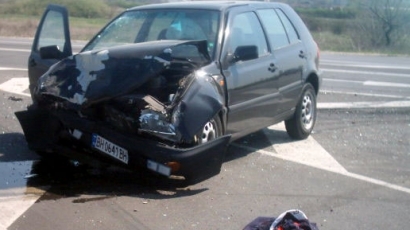 Катастрофа между камион и лека кола на Околовръстното в София