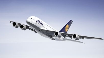 Първо посещение на  Airbus A380 Луфтханза  в София