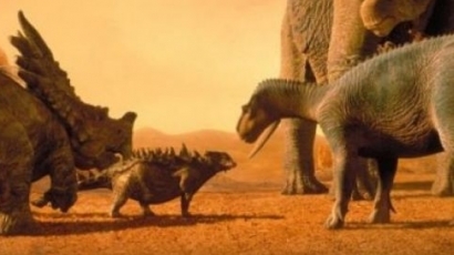 Откриха опашка на динозавър, запечатана в кехлибар