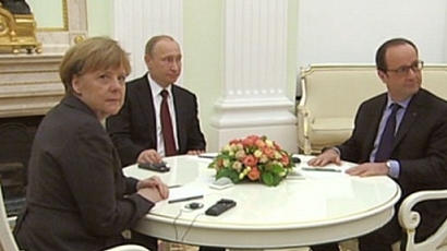 Четири часа Путин, Меркел и Оланд търсеха решение за Донбас