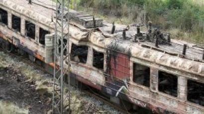 Локомотив се е запалил в движение край град Летница