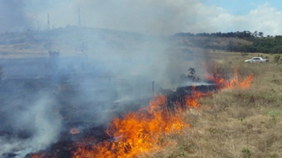 Пожар вилнее в бургаския "Меден рудник"