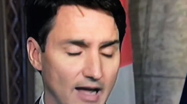 Канадският премиер изгуби вежда по време на пресконференция (Видео)