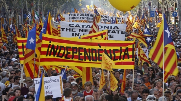 300 хил. на митинг за независимост в Барселона