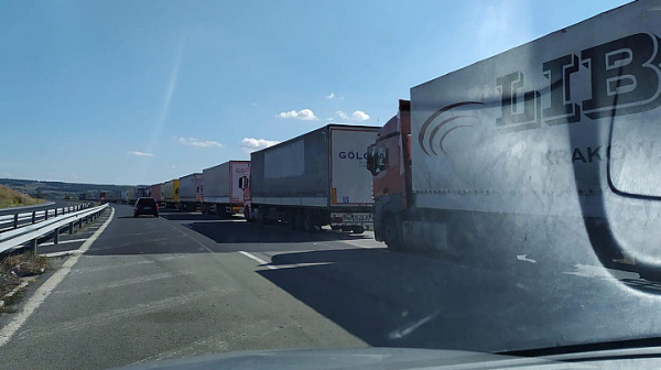 Истинско бедствие на ГКПП „Капитан Андреево“, близо 1000 камиона са в капан на границата