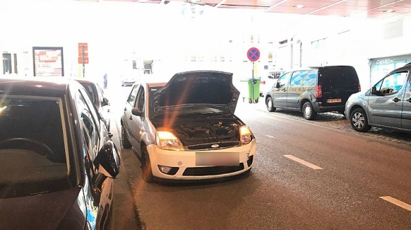 Полицията в Брюксел спря кола, опитала се да навлезе в пешеходна зона