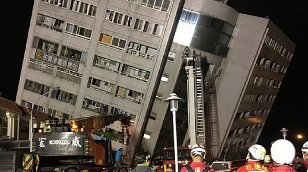 Земетресение 6,4 по Рихтер в Тайван срина хотел