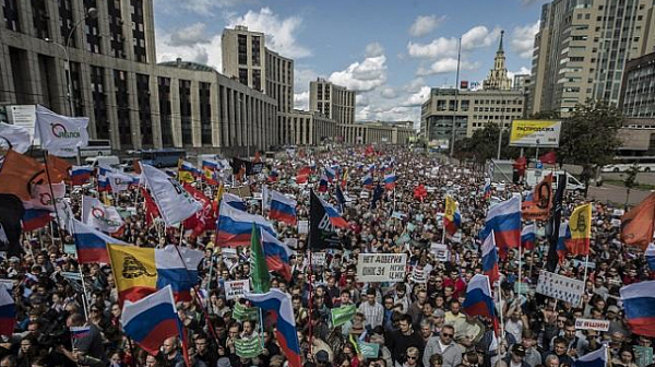 Масов протест на опозицията в Москва