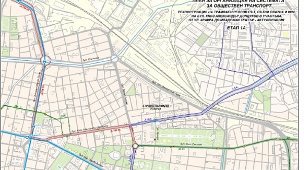 Ремонтът по ”Дондуков” започва, спират трамваите