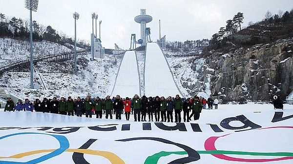 Олимпийският огън отиде в Южна Корея