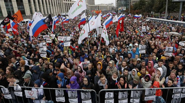 Отново арести на протеста на руската опозиция в Москва