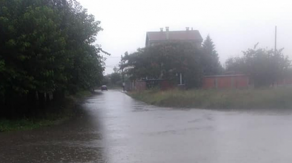 Село Белозем е под вода след пороен дъжд