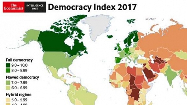 България не е сред 19-те ”напълно демократични” държави в света