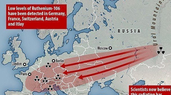 Радиоактивен облак от Русия преминава над Европа