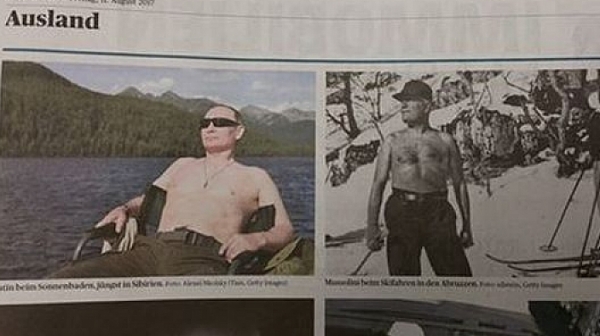 В Швейцария сравниха Путин с Мусолини и го нарекоха ”Путолини”