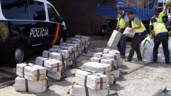 В Испания задържаха половин тон кокаин