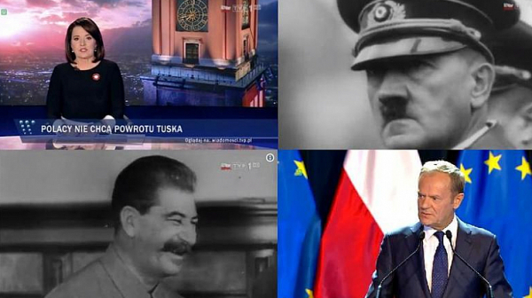 Полската национална телевизия сравни Туск със Сталин и Хитлер