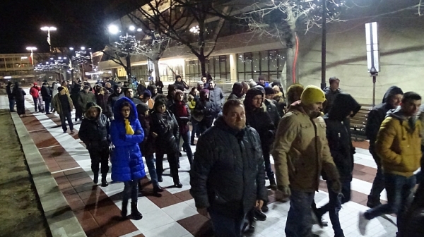 Протест в Благоевград заради по-скъпите ток, вода и данъци