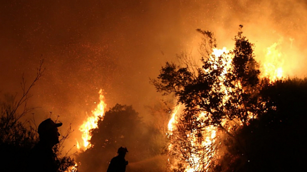 Унищожителните горски пожари в Гърция продължават