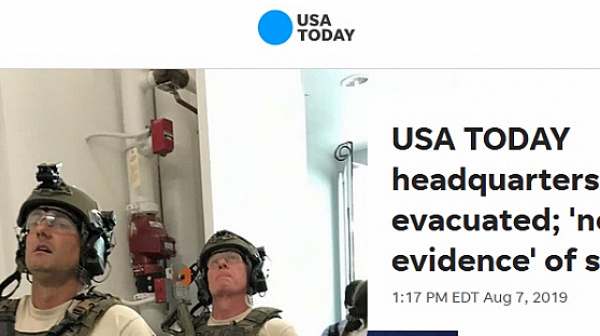 Евакуираха „USA Today“ заради стрелец в сградата