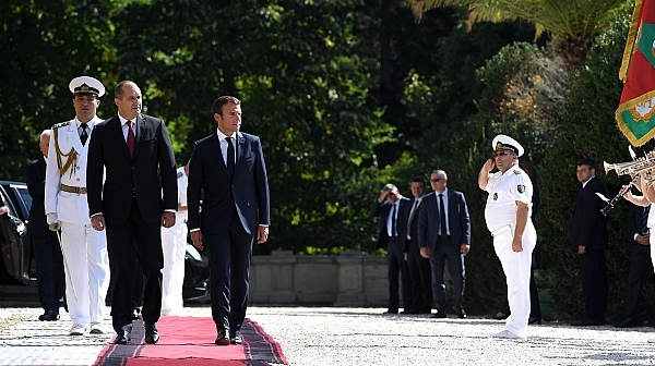 С официална церемония бе посрещнат президента Еманюел Макрон в ”Евксиноград”