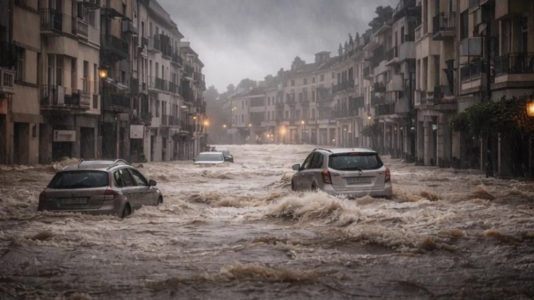 В Португалия бурите нарушиха железопътния транспорт  Испанската държавна метеорологична агенция