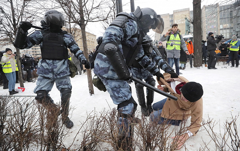 Задържаните в цяла Русия на акциите в подкрепа на опозиционера