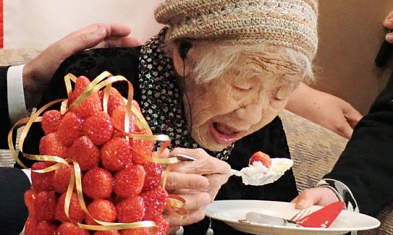 Японката Кане Танака, която понастоящем е най-възрастният човек в света,