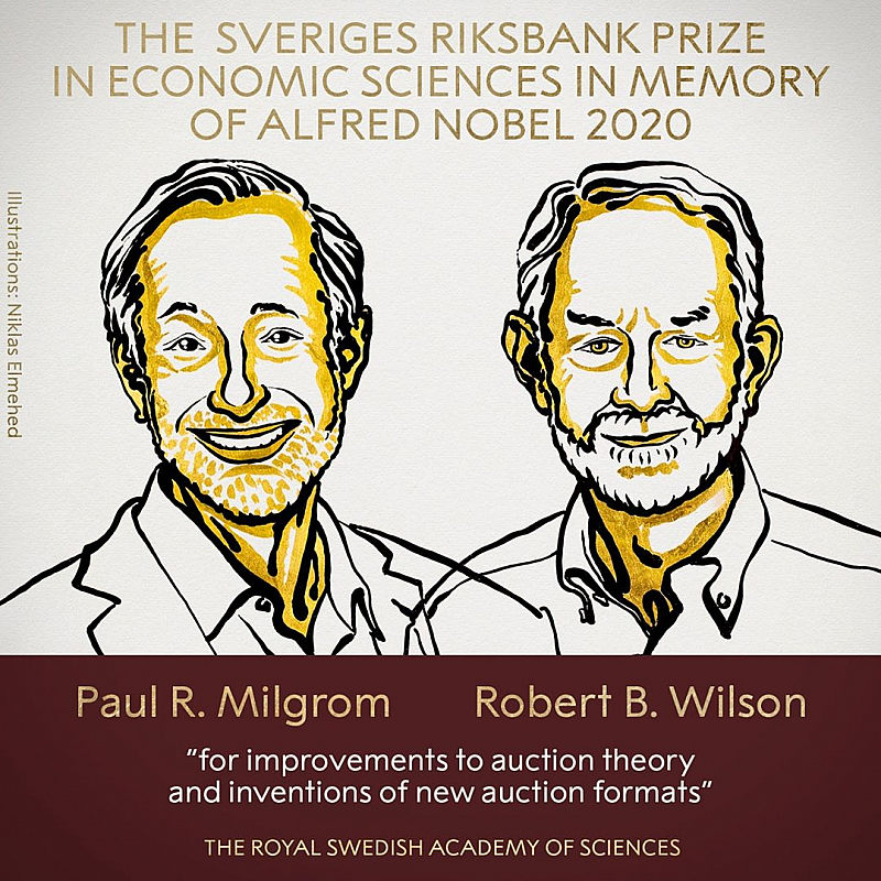 Двама мъже грабнаха Нобеловата награда за икономика Призът отиде при