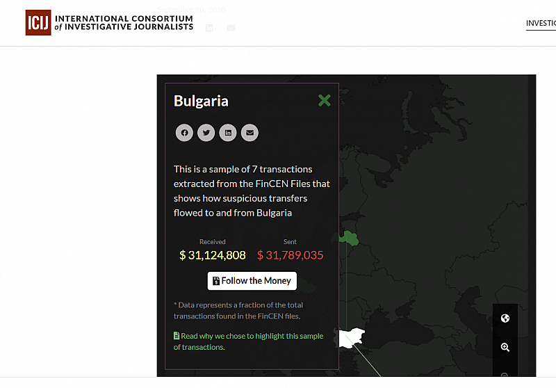 България изплува в международния скандал за пране на пари Три