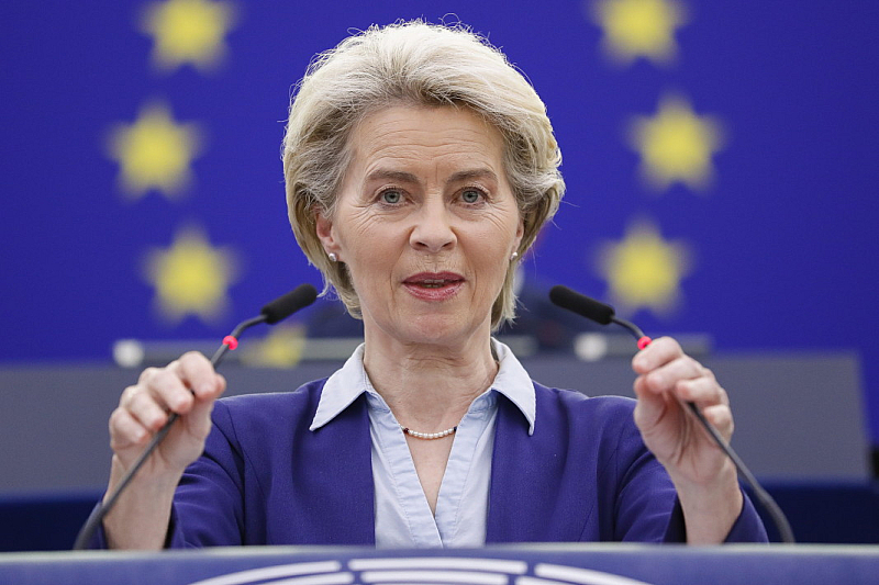 Тя говори по време на среща на европейските комисари  Председателят на