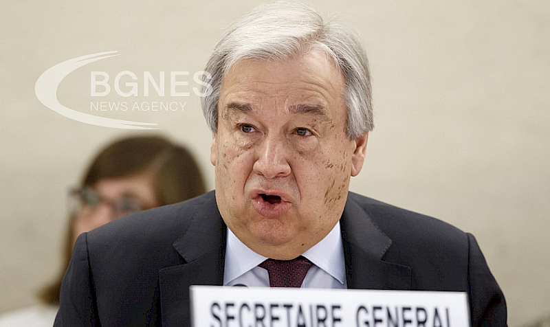Гутериш говори пред Съвета за сигурност на ООН където заяви