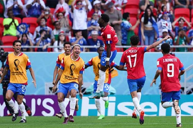 1:0 завърши мача между Коста Рика и Япония. Костариканците отбелязаха