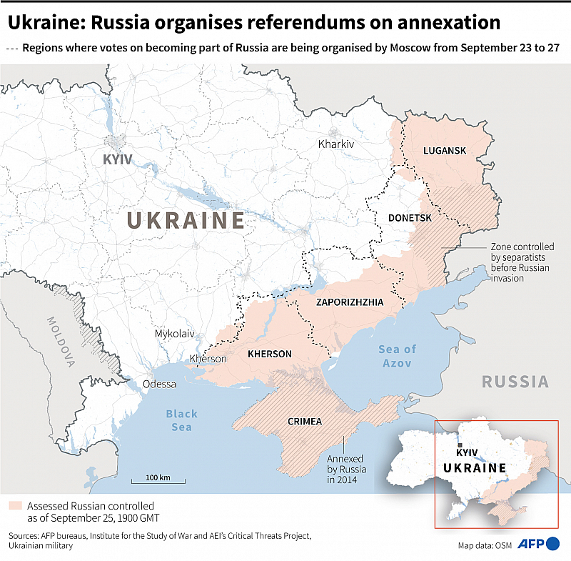 Близо четири милиона души от източните региони Донецк и Луганск