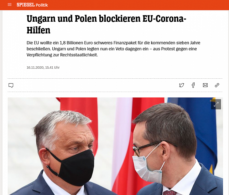 Унгария и Полша наложиха вето върху бюджета на ЕС и